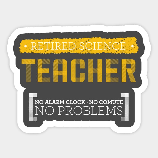 retired science teacher Sticker by OutfittersAve